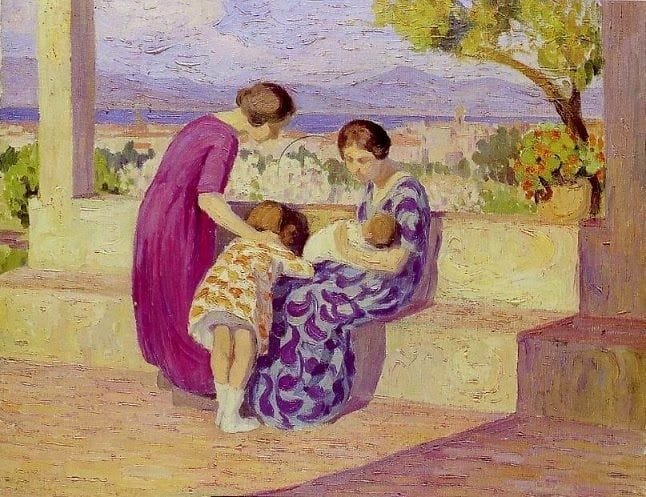 Artwork Title: La Famille à Saint-Tropez