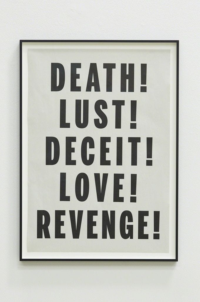 Artwork Title: Death Lust Deceit Love Revenge