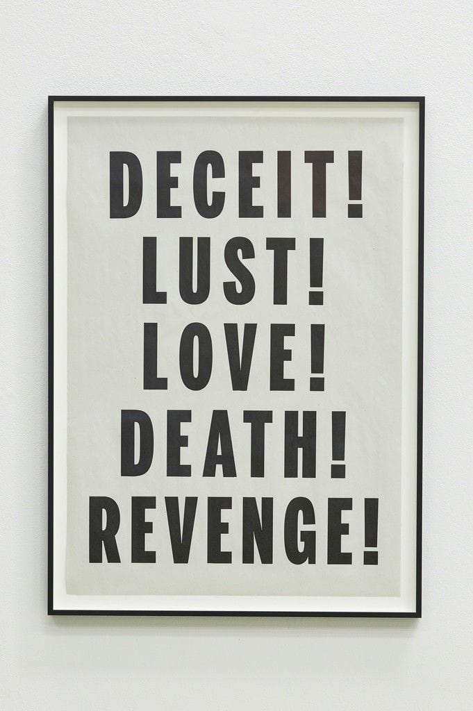 Artwork Title: Deceit Lust Love Death Revenge