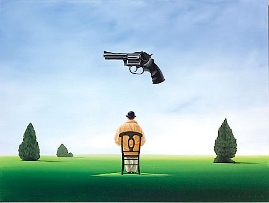 Artwork Title: Under the Gun
