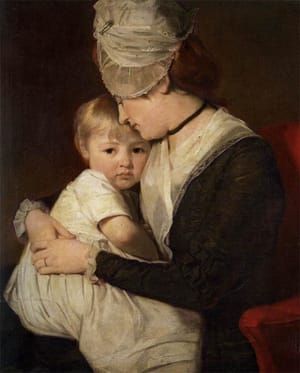 Artwork Title: Portrait of Mrs Anne Carwardine and Her Eldest Son, Thomas