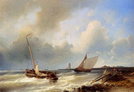 Artwork Title: Shipping Off The Dutch Coast