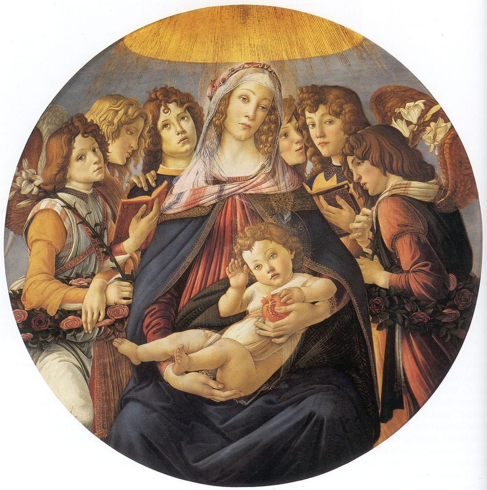 Artwork Title: Madonna of the Pomegranate (Madonna della Melagrana)