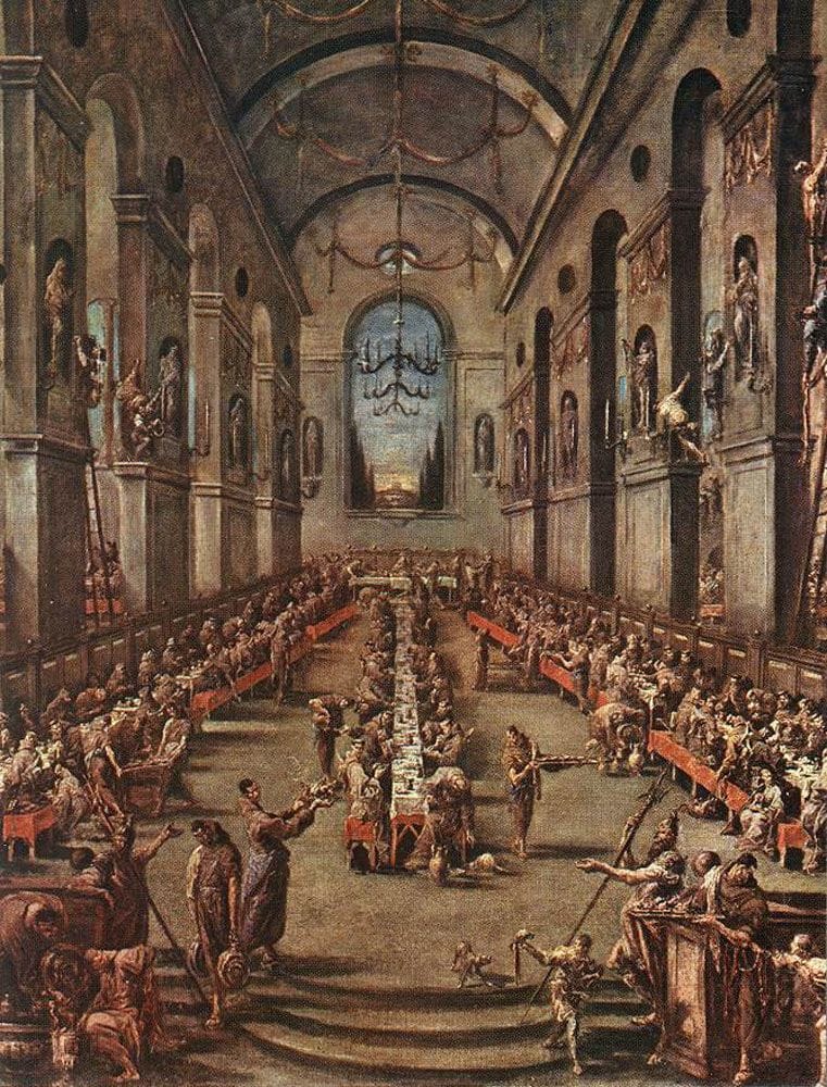 Artwork Title: The Observant Friars in the Refectory