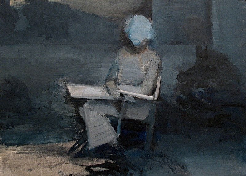 Artwork Title: Lady in garden