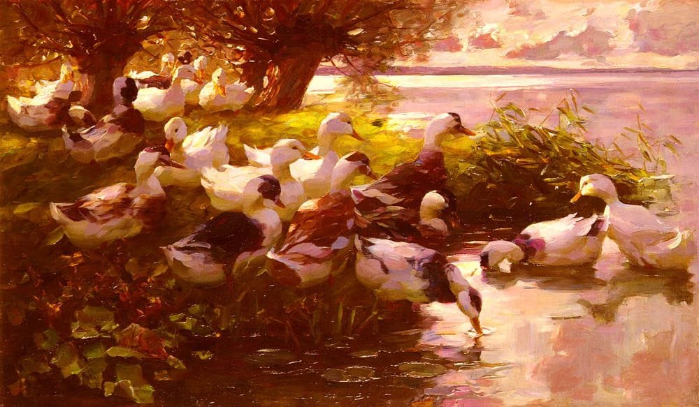 Artwork Title: Ducks on a Lake