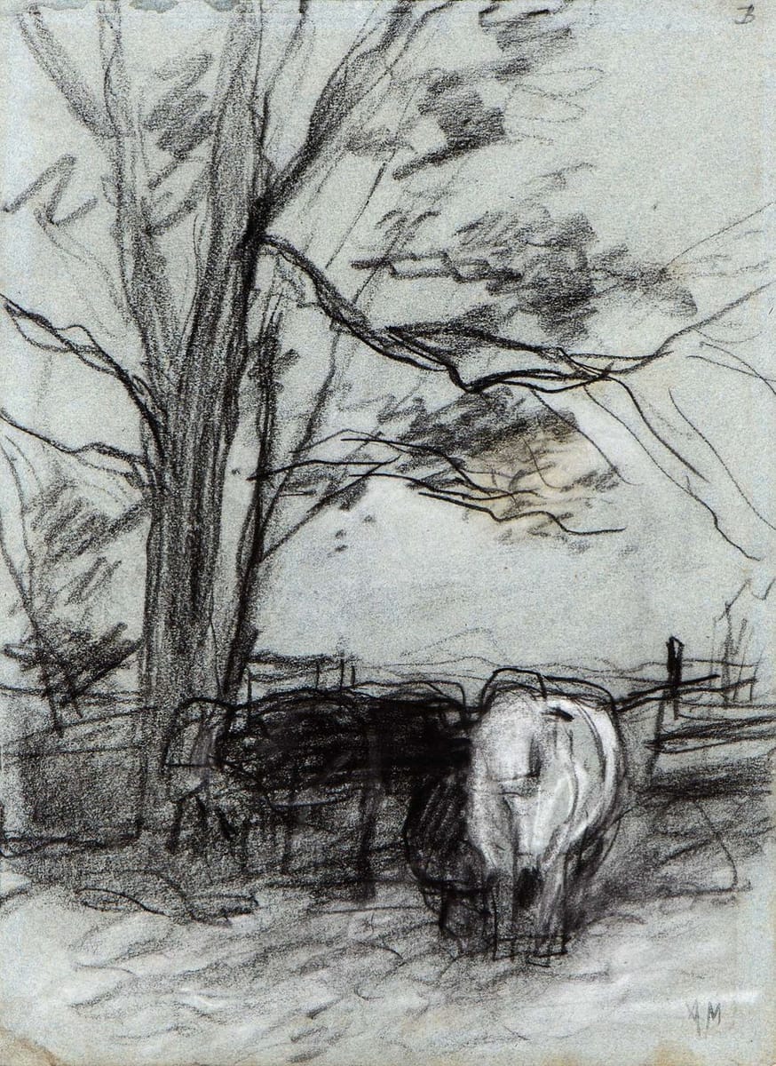 Artwork Title: Cows in the Corner of a Field