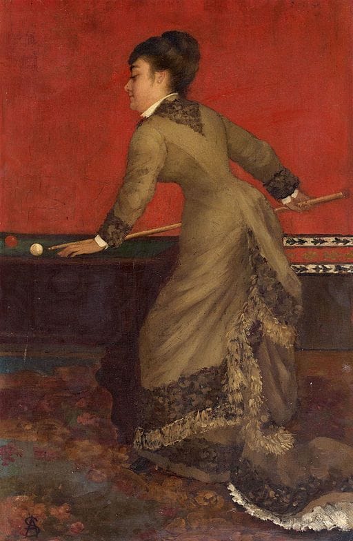 Artwork Title: Elegant at Billiards