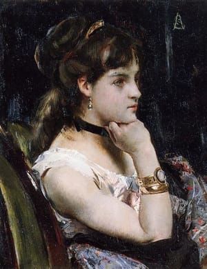 Artwork Title: Woman Wearing a Bracelet