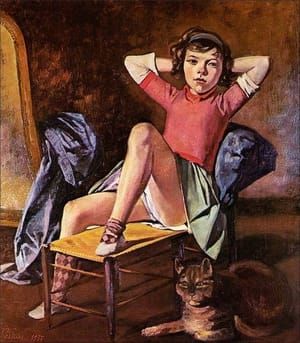 Artwork Title: Girl with cat