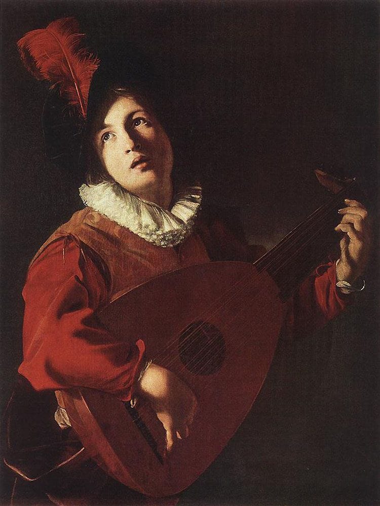 Artwork Title: Lute Playing Young