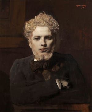 Artwork Title: Portrait de jeune homme barbu dit l'Albinos