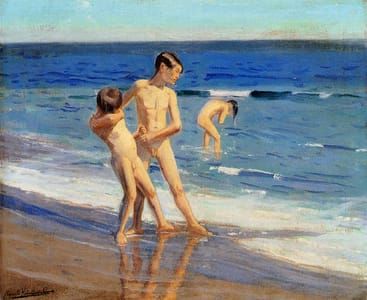 Artwork Title: Boys At The Beach