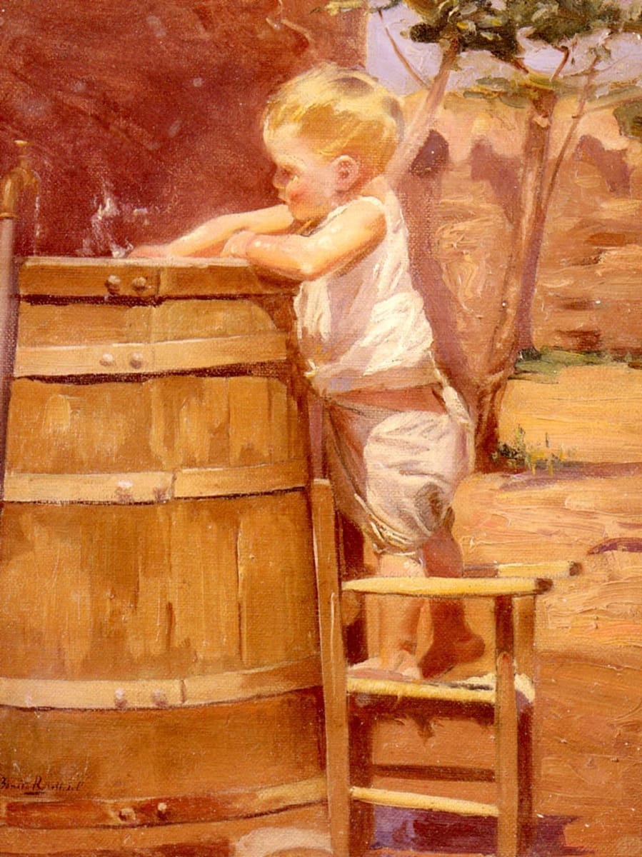 Artwork Title: A Boy At A Water Barrel