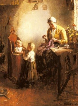 Artwork Title: A Family in an Interior