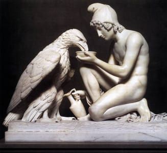 Artwork Title: Ganymede Waters Zeus As An Eagle