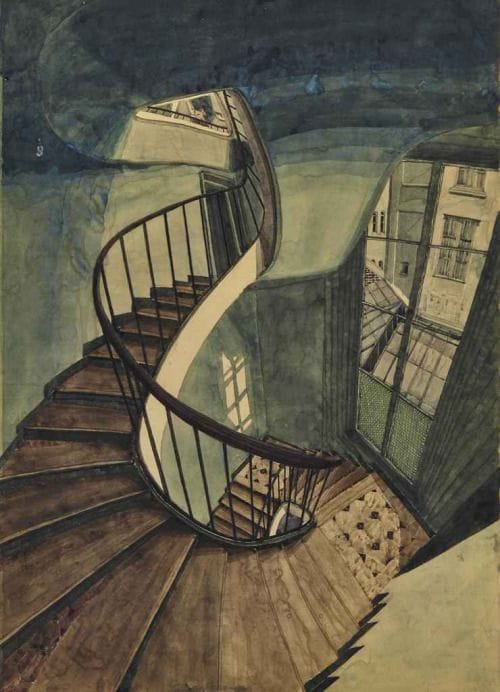 Artwork Title: L’escalier, 54 Rue de Seine