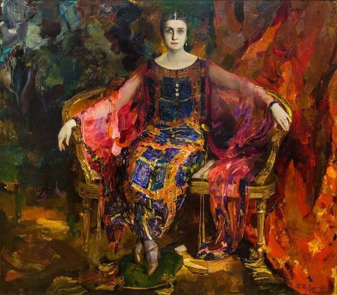 Artwork Title: Portrait of Ballerina Aleksandry Mihajlovny Balašovoj