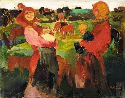 Artwork Title: Peasant Women in a Field