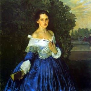 Artwork Title: Lady in Blue, 1897