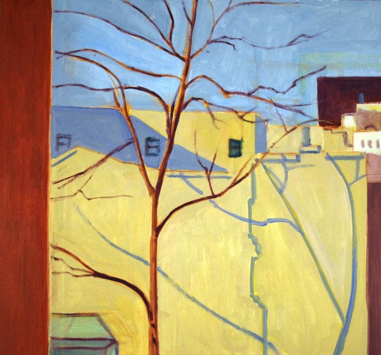 Artwork Title: View from Window with Blue Sky