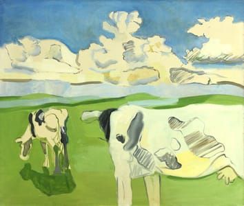 Artwork Title: Cows and Clouds