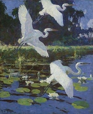 Artwork Title: Great White Herons