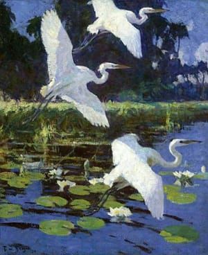 Artwork Title: Great White Herons