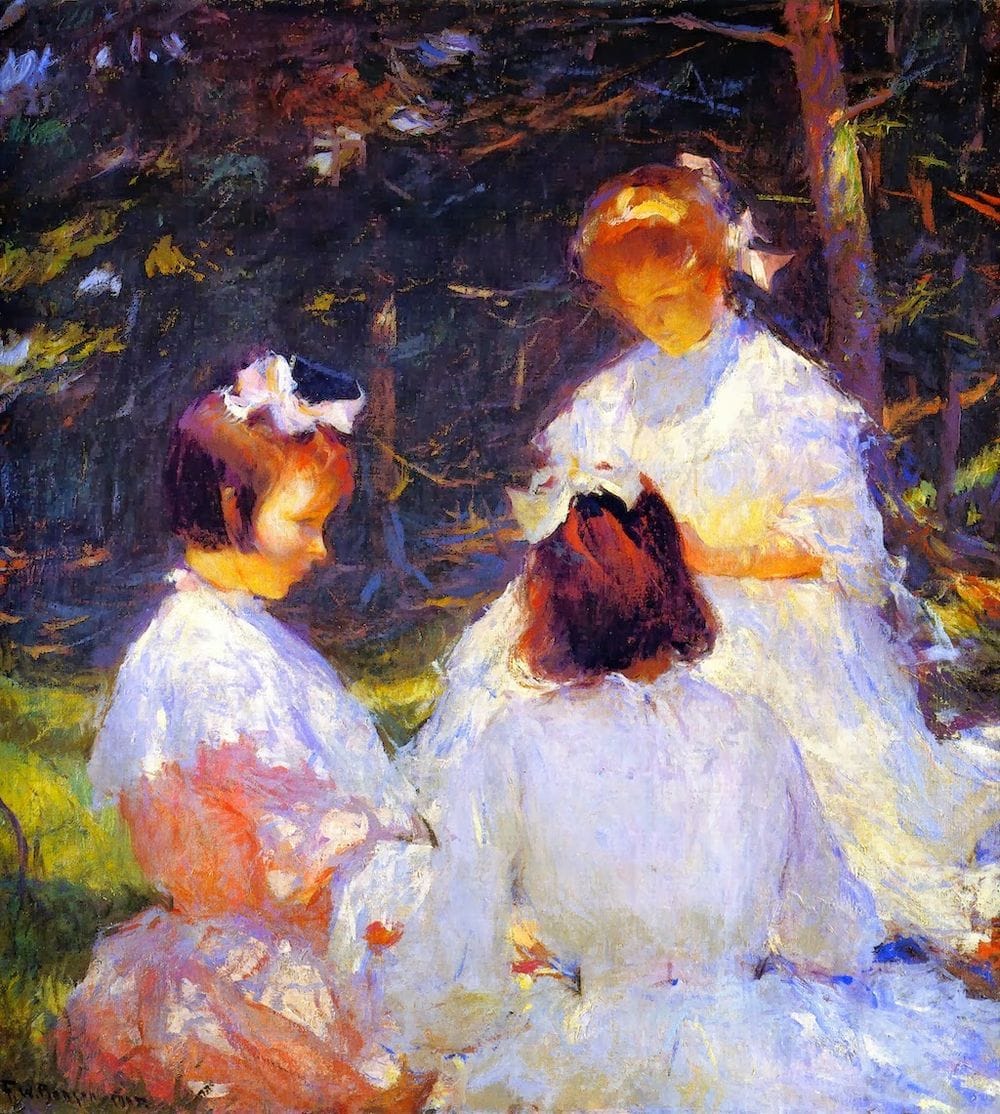 Artwork Title: Children in the Woods