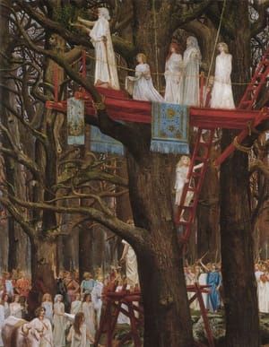 Artwork Title: Druids Cutting the Mistletoe on the Sixth Day of the Moon