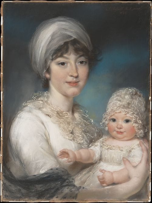 Artwork Title: Mrs. Robert Shurlock and Her Daughter Ann