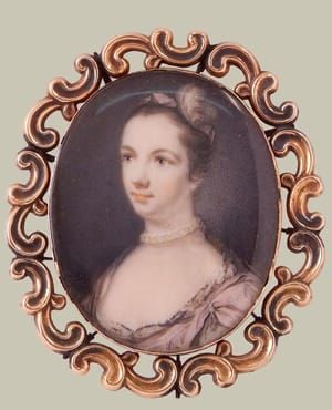 Artwork Title: Portrait miniature of Mrs Hester Chapman