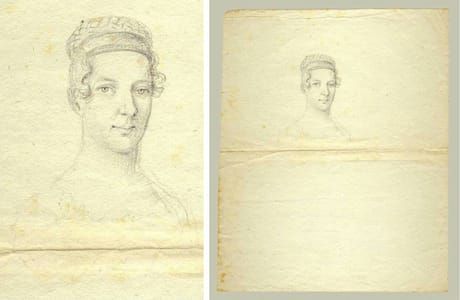 Artwork Title: Miniature Portrait Study Drawing