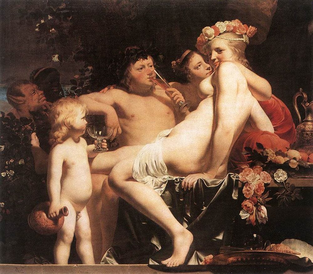 Artwork Title: Bacchus With Two Nymphs And Cupid