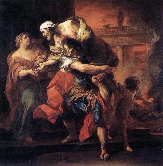 Artwork Title: Aeneas Carrying Anchises