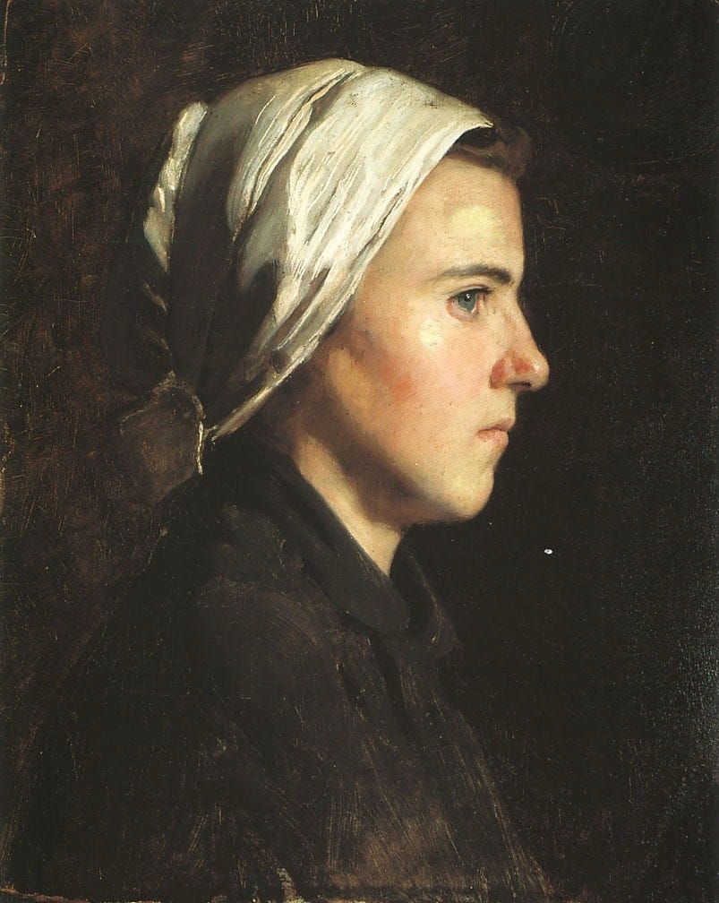 Artwork Title: Head of a French Peasant Woman