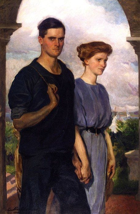 Artwork Title: Summer portrait /  Mr. and Mrs. Henry Sandwith Drinker
