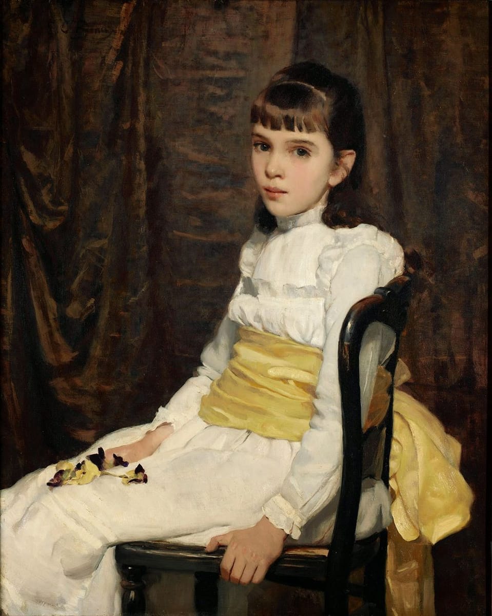 Artwork Title: A Little Girl (Fanny Travis Cochran)