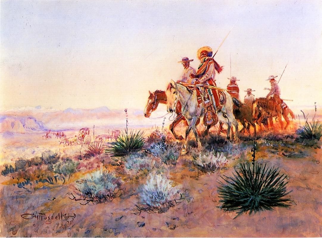 Artwork Title: Mexican Buffalo Hunters