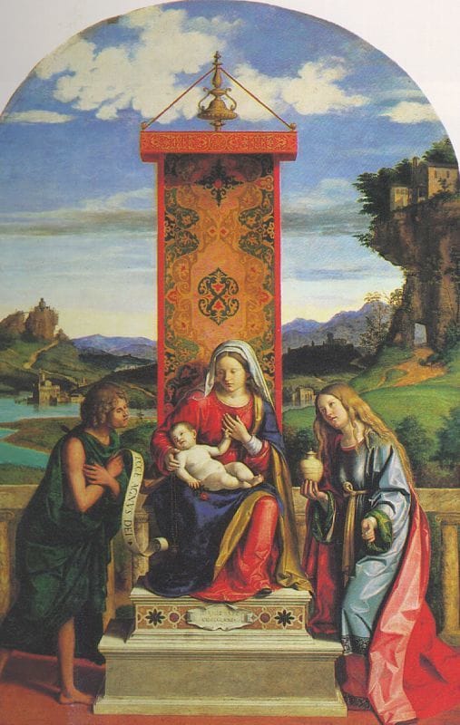 Artwork Title: The Madonna And Child With St John The Baptist And Mary Magdalen