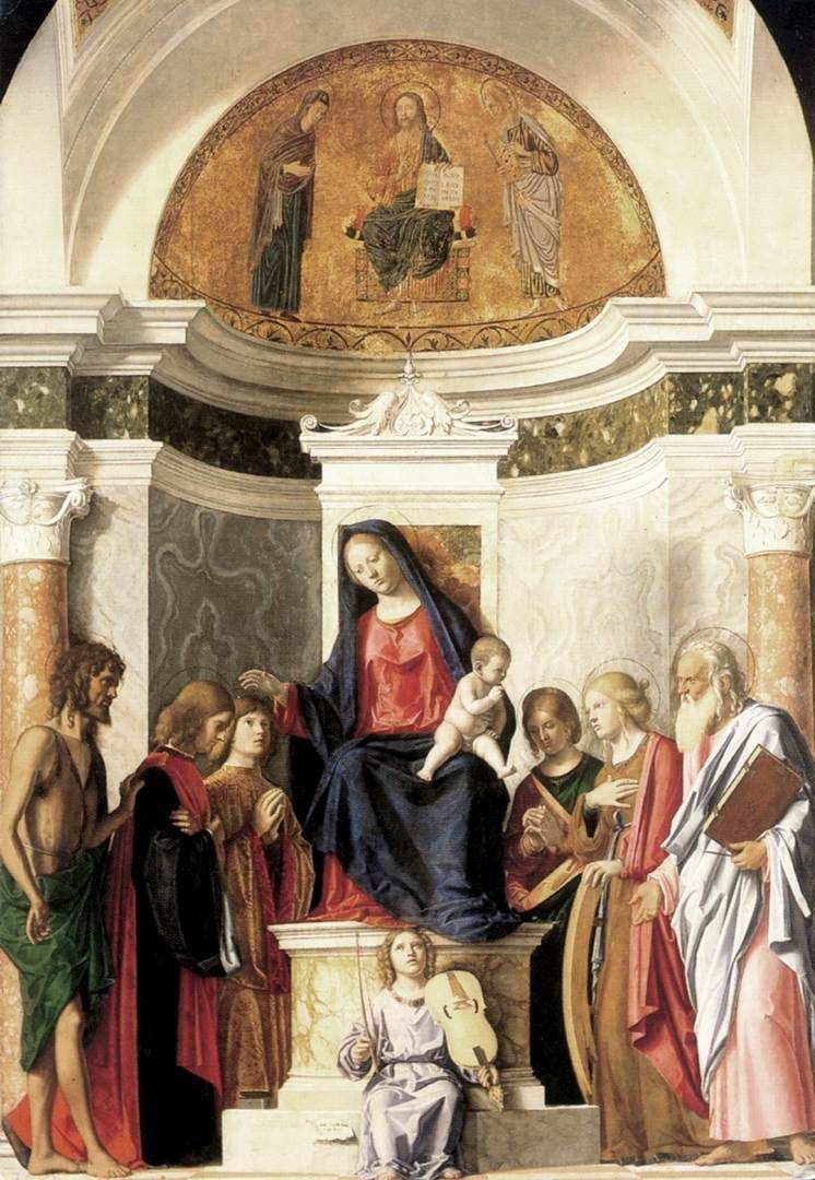 Artwork Title: Madonna Enthroned With The Child