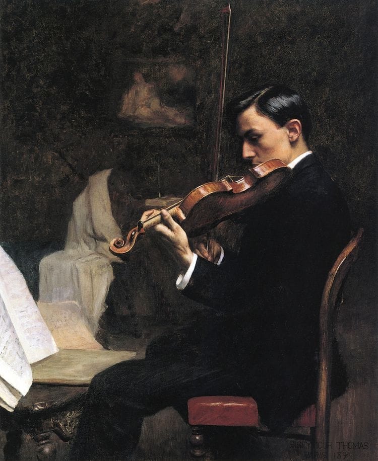 Artwork Title: The Violin Student, Paris