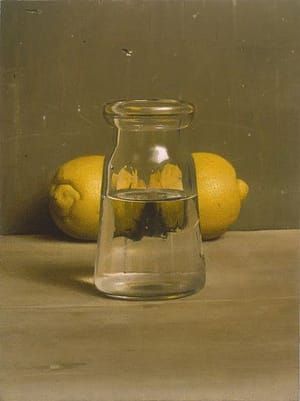 Artwork Title: A Flask of Water with Two Lemons