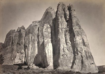 Artwork Title: South Side Of Inscription Rock (now El Morro National Monument), In New Mexico In 1873