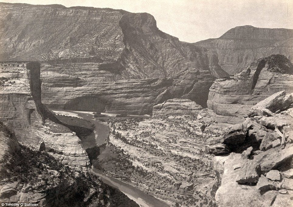 Artwork Title: Junction Of Green And Yampah Canyons, In Utah, In 1872