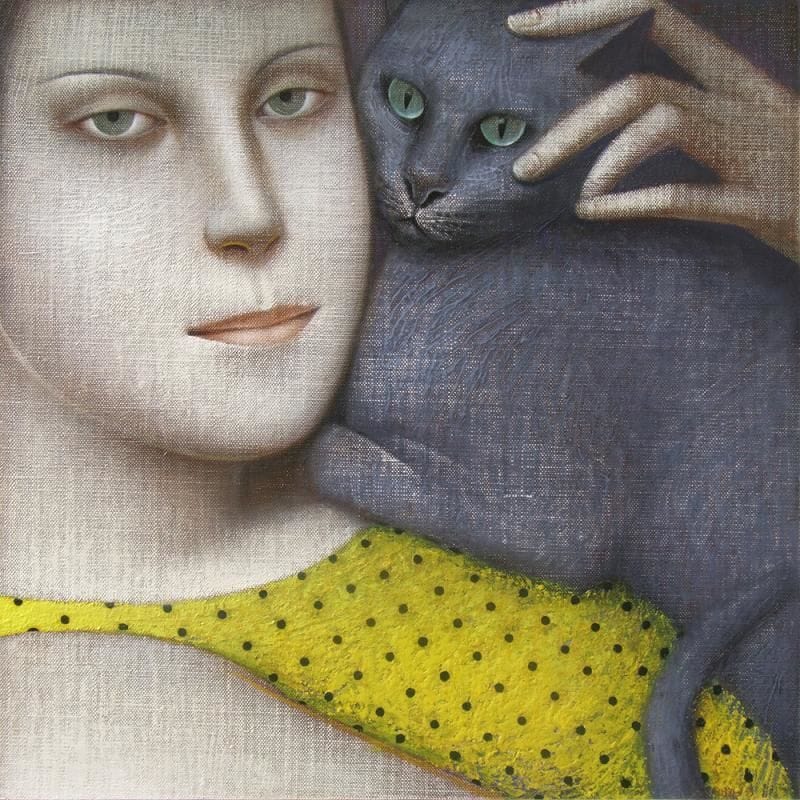 Artwork Title: The Blue Russian Cat