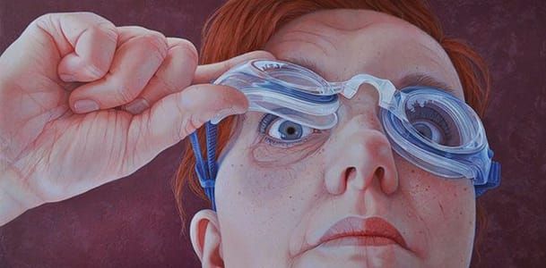 Artwork Title: Duikbril, Een zelfportret (Diving Goggles: A Self Portrait