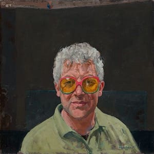 Artwork Title: Selfportret door gekleurde bril (Self Portrait through Colored Glasses)