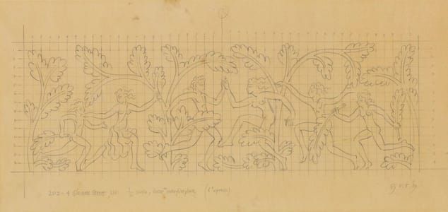 Artwork Title: Study for Incised Wall Decoration