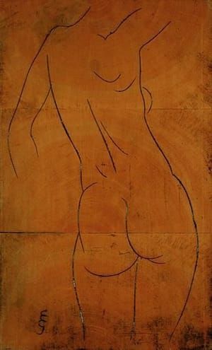Artwork Title: Female Nude, Back View